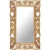 FIMEI Miroir Sculpté à La Main Marron 80x50cm Bois De Manguier Massif 1 FIMEI Miroir Sculpté à La Main Marron 80x50cm Bois De Manguier Massif -Miroir Soldes Boutique 60968795 1