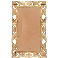 FIMEI Miroir Sculpté à La Main Marron 80x50cm Bois De Manguier Massif 9 FIMEI Miroir Sculpté à La Main Marron 80x50cm Bois De Manguier Massif -Miroir Soldes Boutique 60968795 3