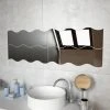 FIMEI Miroir Mural 4 Pcs 60 X 18,5 Cm Ondulé Verre 2 FIMEI Miroir Mural 4 Pcs 60 X 18,5 Cm Ondulé Verre -Miroir Soldes Boutique 60969485 1
