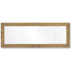 FIMEI Miroir Mural Style Baroque 140 X 50 Cm Doré -Miroir Soldes Boutique 60970711 5