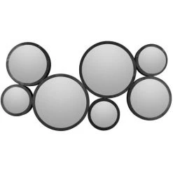 Miroir Wall Art Present Time Noir - Noir