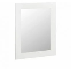 DECORATION D’AUTREFOIS Miroir Bois Blanc 90x4x110cm - Blanc