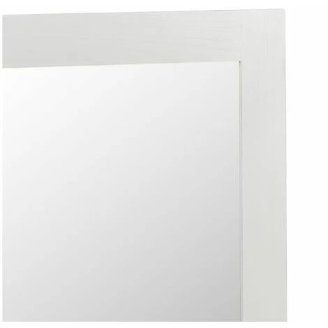 DECORATION D’AUTREFOIS Miroir Bois Blanc 90x4x110cm - Blanc 4 DECORATION D’AUTREFOIS Miroir Bois Blanc 90x4x110cm - Blanc – Image 2