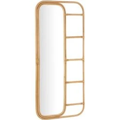 LES TENDANCES Miroir Avec échelle En Rotin Naturel Caella L 180 Cm
