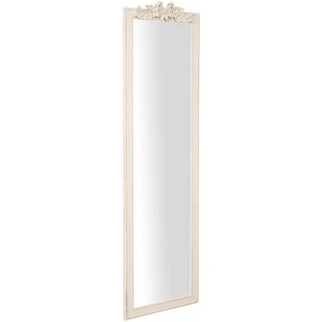 BISCOTTINI Miroir Mural Et Suspendu Vertical Et Horizontal En Finition Blanc Antique 4 BISCOTTINI Miroir Mural Et Suspendu Vertical Et Horizontal En Finition Blanc Antique – Image 2
