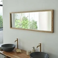 BOIS DESSUS BOIS DESSOUS Miroir Rectangulaire En Acacia Massif - Naturel