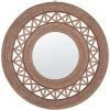 BELIANI Miroir En Bois Solide Marron 62x62 - Marron 2 BELIANI Miroir En Bois Solide Marron 62x62 - Marron -Miroir Soldes Boutique 61188011 1
