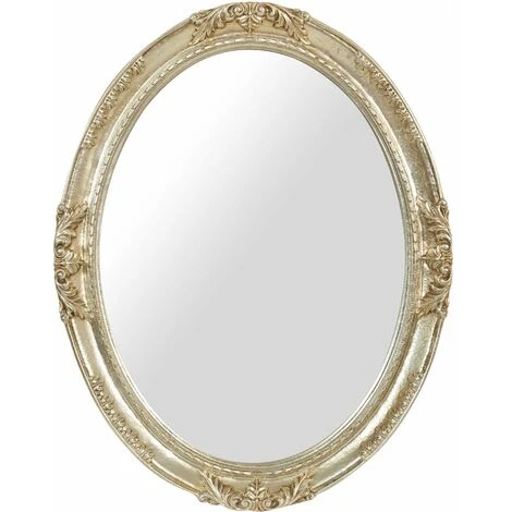 BISCOTTINI MIROIR MURAL EN BOIS FINITION ARGENT ANTIQUE FABRIQUÉ EN ITALIE 4 BISCOTTINI MIROIR MURAL EN BOIS FINITION ARGENT ANTIQUE FABRIQUÉ EN ITALIE – Image 2