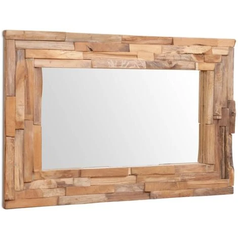 SUPERMARKET Miroir Decoratif Teck 90 X 60 Cm Rectangulaire 4 SUPERMARKET Miroir Decoratif Teck 90 X 60 Cm Rectangulaire – Image 2