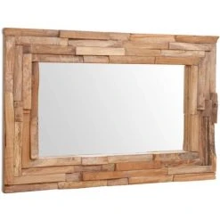 SUPERMARKET Miroir Decoratif Teck 90 X 60 Cm Rectangulaire 10 SUPERMARKET Miroir Decoratif Teck 90 X 60 Cm Rectangulaire -Miroir Soldes Boutique 61303875 4