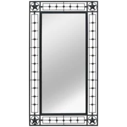 SUPERMARKET Miroir Mural De Jardin Rectangulaire Noir 60x110 Cm -Miroir Soldes Boutique 61304226 3