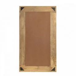 OVIALA Miroir En Manguier Massif Sculpté 150 X 80 Cm - Marron -Miroir Soldes Boutique 61346989 5