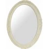 BISCOTTINI MIROIR MURAL EN BOIS FINITION BLANC ANTIQUE FABRIQUÉ EN ITALIE -Miroir Soldes Boutique 61353647 1