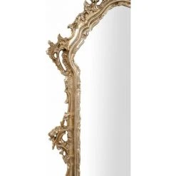 BISCOTTINI MIROIR MURAL EN BOIS FINITION ARGENT ANTIQUE FABRIQUÉ EN ITALIE -Miroir Soldes Boutique 61353680 3