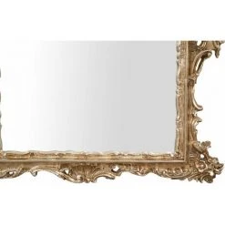 BISCOTTINI MIROIR MURAL EN BOIS FINITION ARGENT ANTIQUE FABRIQUÉ EN ITALIE -Miroir Soldes Boutique 61353680 5