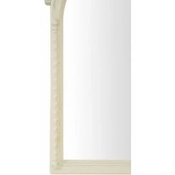 BISCOTTINI MIROIR MURAL EN BOIS FINITION BLANC ANTIQUE FABRIQUÉ EN ITALIE -Miroir Soldes Boutique 61354291 4