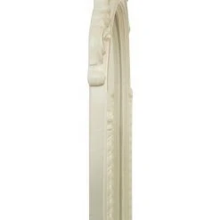 BISCOTTINI MIROIR MURAL EN BOIS FINITION BLANC ANTIQUE FABRIQUÉ EN ITALIE -Miroir Soldes Boutique 61354291 5