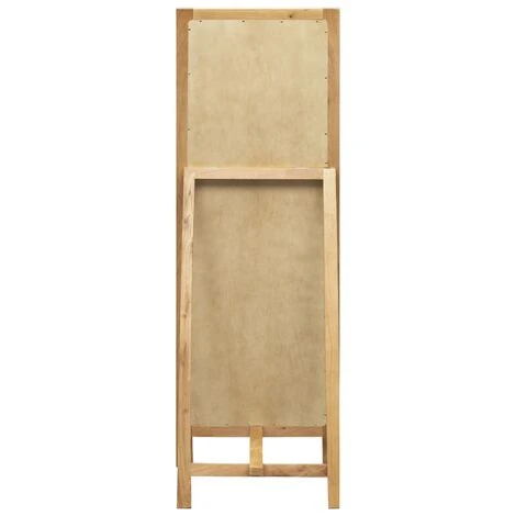 FIMEI Miroir Sur Pied 48x46,5x150 Cm Bois De Chêne Solide 6 FIMEI Miroir Sur Pied 48x46,5x150 Cm Bois De Chêne Solide – Image 4