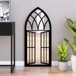 FIMEI Miroir Noir 100x45 Cm Fer Pour Utilisation à L'intérieur