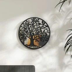 FIMEI Miroir Noir 60x2,5 Cm Fer Pour Utilisation à L'intérieur