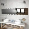 FIMEI Miroirs Muraux 4 Pcs 100x23 Cm Ondulé Verre 1 FIMEI Miroirs Muraux 4 Pcs 100x23 Cm Ondulé Verre -Miroir Soldes Boutique 61381970 1