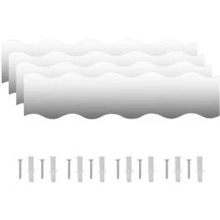 FIMEI Miroirs Muraux 4 Pcs 100x23 Cm Ondulé Verre 8 FIMEI Miroirs Muraux 4 Pcs 100x23 Cm Ondulé Verre -Miroir Soldes Boutique 61381970 2