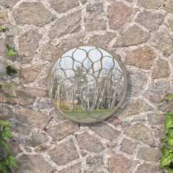 FIMEI Miroir De Jardin Sable 60x3 Cm Fer Rond Utilisation Extérieure