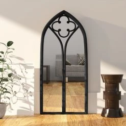 FIMEI Miroir Noir 100x45 Cm Fer Pour Utilisation à L'intérieur