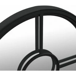 FIMEI Miroir De Jardin Noir 60x4 Cm Fer Rond Utilisation Extérieure -Miroir Soldes Boutique 61382339 5