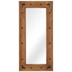FIMEI Miroir Bois D'acacia Massif 50 X 110 Cm