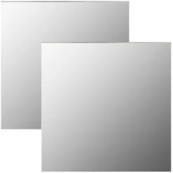 FIMEI Miroirs Muraux 2 Pcs 40x40 Cm Carré Verre