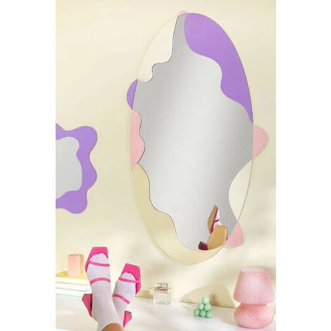 Miroir Mural Tiroyan SKLUM Résine - Multicolore Fresh 4 Miroir Mural Tiroyan SKLUM Résine - Multicolore Fresh – Image 2