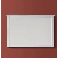 CHB COLLECTION Miroir Mural En Mélaminé Couleur Blanc. L-H-P: 91 - 62 - 3 Cm - Blanc -Miroir Soldes Boutique 61448389 2