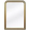 OZAIA Miroir Style Vintage En Bois De Paulownia HELOISE - L. 80 X H. 110 Cm - Doré Effet Laiton - Doré -Miroir Soldes Boutique 61967909 1
