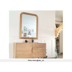 OZAIA Miroir Style Vintage En Bois De Paulownia HELOISE - L. 80 X H. 110 Cm - Doré Effet Laiton - Doré 10 OZAIA Miroir Style Vintage En Bois De Paulownia HELOISE - L. 80 X H. 110 Cm - Doré Effet Laiton - Doré -Miroir Soldes Boutique 61967909 4