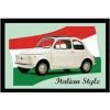 VESPA Miroir Rectangulaire Sérigraphié Voiture Italienne -Miroir Soldes Boutique 62019488 1