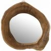 ZEN ET ETHNIQUE Miroir En Teck Naturel Rond 2 ZEN ET ETHNIQUE Miroir En Teck Naturel Rond -Miroir Soldes Boutique 62041070 1