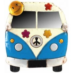 RETRO Miroir Combi Métal Vieilli Et Cabossé 50 X 45 Cm