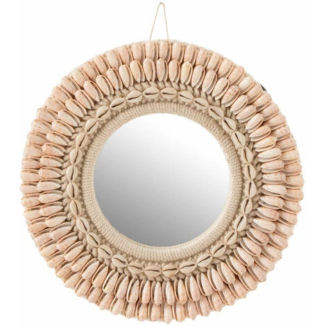 ZEN ET ETHNIQUE Miroir De Coquillages Rond 30 Cm 3 ZEN ET ETHNIQUE Miroir De Coquillages Rond 30 Cm