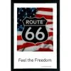 Miroir Rectangulaire Sérigraphié Route 66 - Feel The Freedom -Miroir Soldes Boutique 62057450 1