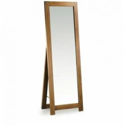 DéCORATION D'AUTREFOIS Miroir Sur Pied Bois Marron 50x6x160cm - Marron