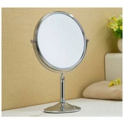 SINCèREETALI Miroir De Maquillage Miroir LED Pliable Mural Sans Trou Miroir Double Face (Debout)