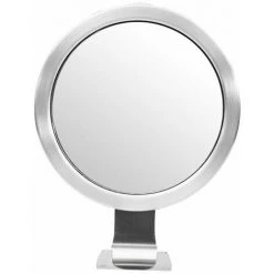 PERLE RARE Miroir De Douche Sans Buée Avec 3 Ventouses Solides Et Crochets De Rasage, Anti-buée Et Incassable, Petit Miroir De Salle De Bain 15 X 15 Cm