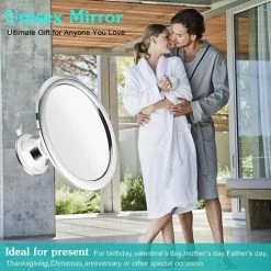 PERLE RARE Miroir De Maquillage Sans Buée Miroirs De Rasage De Douche Avec Support à Ventouse Rotation à 360 ° Véritable Miroir Anti-buée Miroir De Salle De Bain -Miroir Soldes Boutique 63733342 5