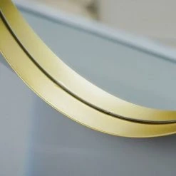 PERLE RARE Miroir Suspendu Rond Avec Sangles, Moderne, Couloir, Salle De Bain Et WC D'invités, Diamètre : 40 Cm -Miroir Soldes Boutique 63733549 4