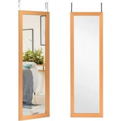 GIANTEX Miroir Mural Rectangulaire, Grand Miroir Suspendu, Miroir Porte Elégant Avec 2 Crochets, Pour Chambre, Salon, Salle De Bain 120 X 37 Cm (Doré) 8 GIANTEX Miroir Mural Rectangulaire, Grand Miroir Suspendu, Miroir Porte Elégant Avec 2 Crochets, Pour Chambre, Salon, Salle De Bain 120 X 37 Cm (Doré) -Miroir Soldes Boutique 63737814 3