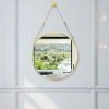 TolleTour Miroir Rond Miroir D'entrée 50cm Miroir Mural Avec Sangle - Miroir De Salle De Bain Design - GOLD -Miroir Soldes Boutique 63763871 1