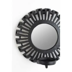 BOITE A DESIGN Porte Bougie Et Miroir Style Aztèque - Boite à Design - Noir -Miroir Soldes Boutique 63788435 3