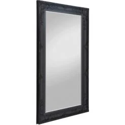 BOITE A DESIGN Miroir Noir Rectangulaire Elena à Frise Décorative - Noir -Miroir Soldes Boutique 63788646 4