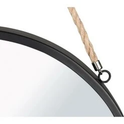 BOITE A DESIGN Miroir Nina à Cadre à Accrocher - Noir -Miroir Soldes Boutique 63789035 5